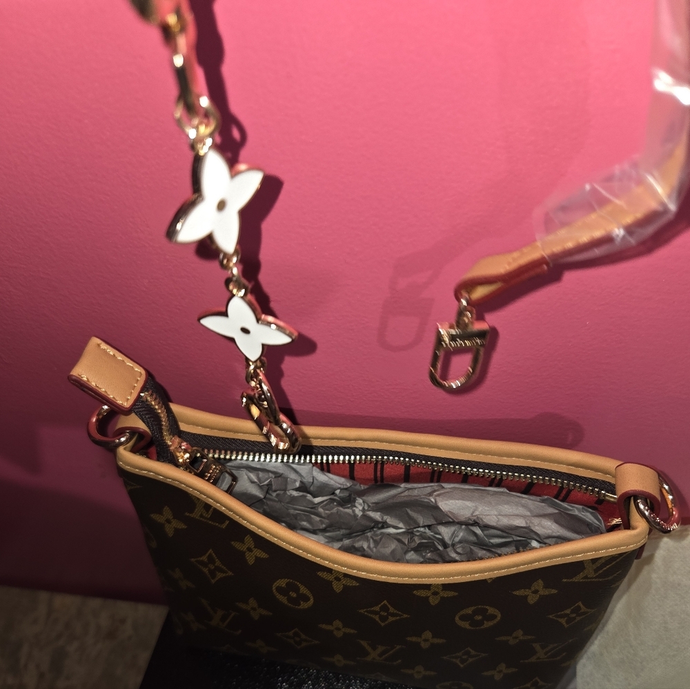 Monogram Brown Small Shoulder Bag